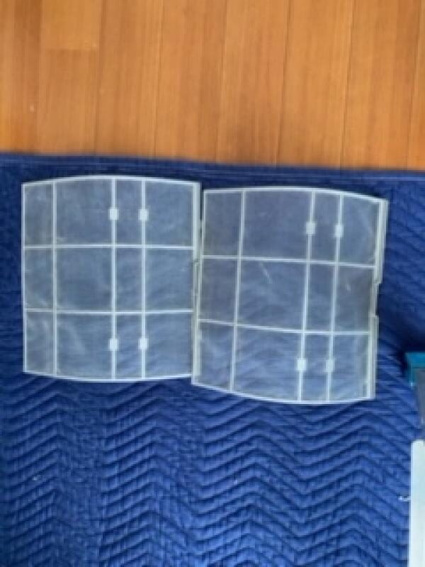 エアコンフィルター清掃