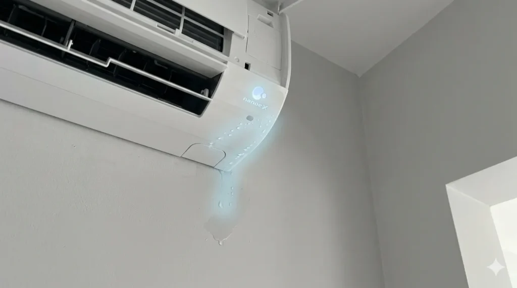 パナソニックのナノイーユニットの問題で水漏れします