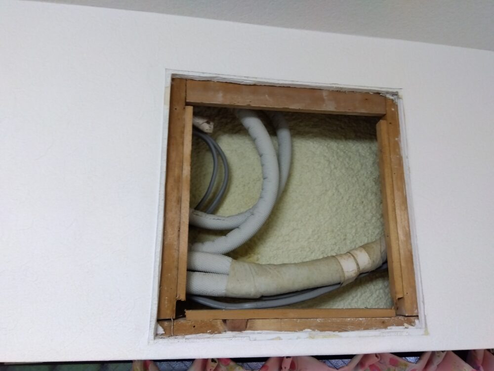 エアコン隠蔽配管