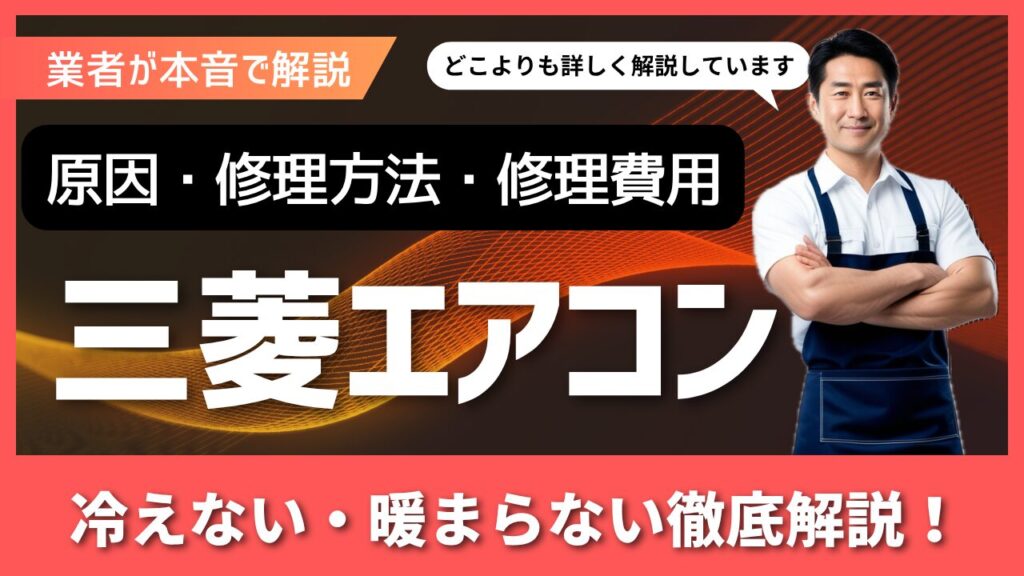 三菱エアコン冷えない暖まらない修理