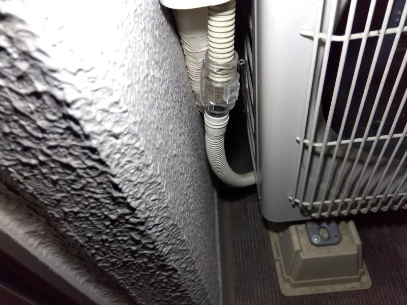 エアカットバルブが垂直に設置されている良い例